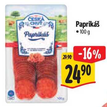 Paprikáš, 100 g