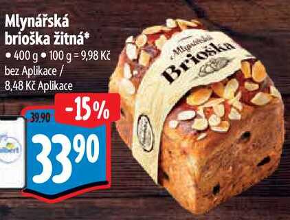 Mlynářská brioška žitná, 400 g