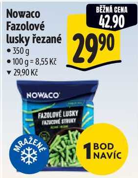 Nowaco Fazolové lusky řezané, 350 g