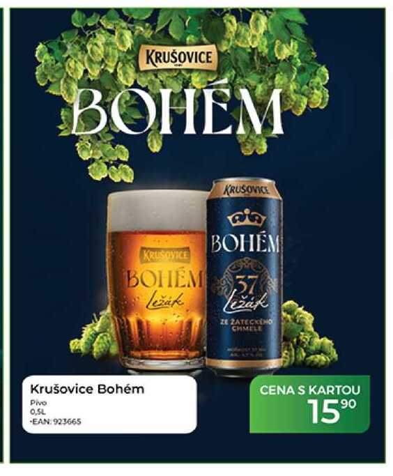 Krušovice Bohém Pivo 0,5L 