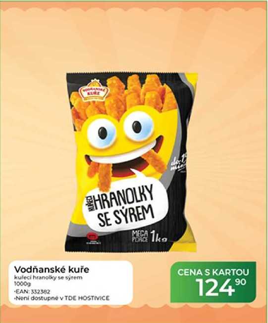 Vodňanské kuře kuřecí hranolky se sýrem 1000g