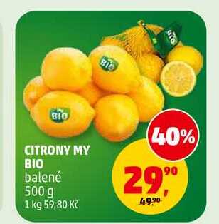 CITRONY MY BIO, 500 g