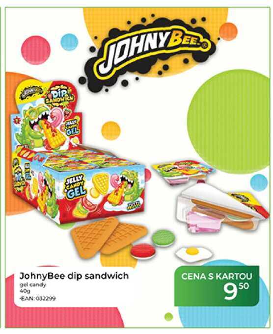 JohnyBee dip sandwich gel candy 40g 