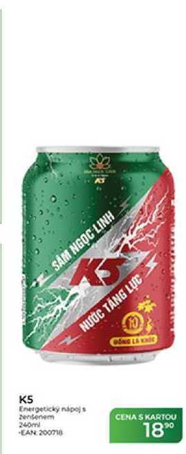 KS Energetický nápoj s ženšenem 240 ml