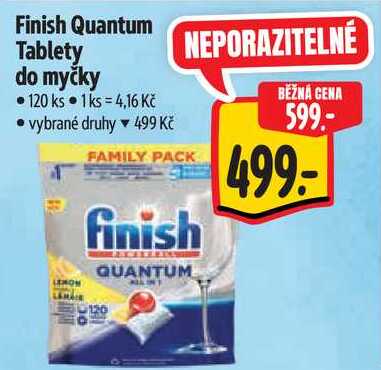 Finish Quantum Tablety do myčky, 120 ks