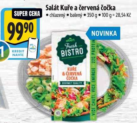 Salát Kuře a červená čočka, 350 g