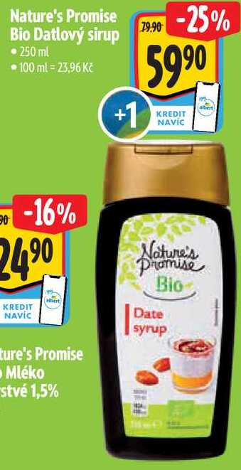 Nature's Promise Bio Datlový sirup, 250 ml 