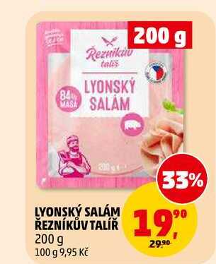 LYONSKÝ SALÁM ŘEZNÍKŮV TALÍŘ, 200 g