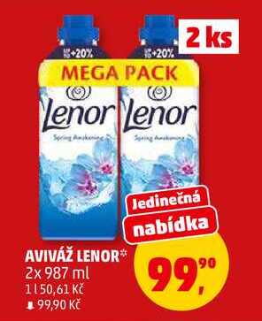 AVIVÁŽ LENOR, 2x 987 ml 