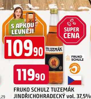 FRUKO SCHULZ TUZEMÁK JINDŘICHOHRADECKÝ vol. 37,5% 0.5l