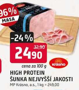 Krásno ŠUNKA NEJVYŠŠÍ JAKOSTI 100 g