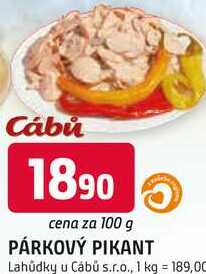 PÁRKOVÝ PIKANT 100g