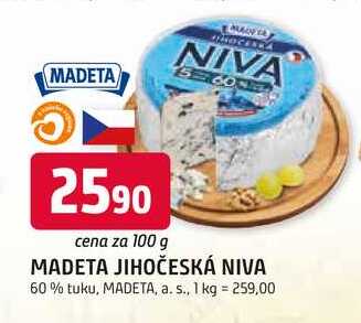 MADETA JIHOČESKÁ NIVA 60% tuku, 100 g