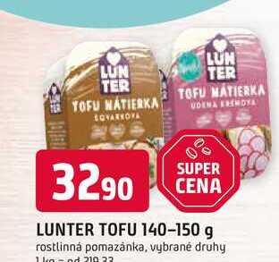 LUNTER TOFU 140-150 g rostlinná pomazánka