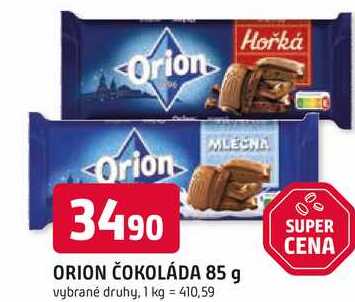ORION ČOKOLÁDA 85 g