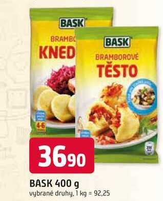 BASK BRAMBOROVÉ TĚSTO 400 g vybrané druhy