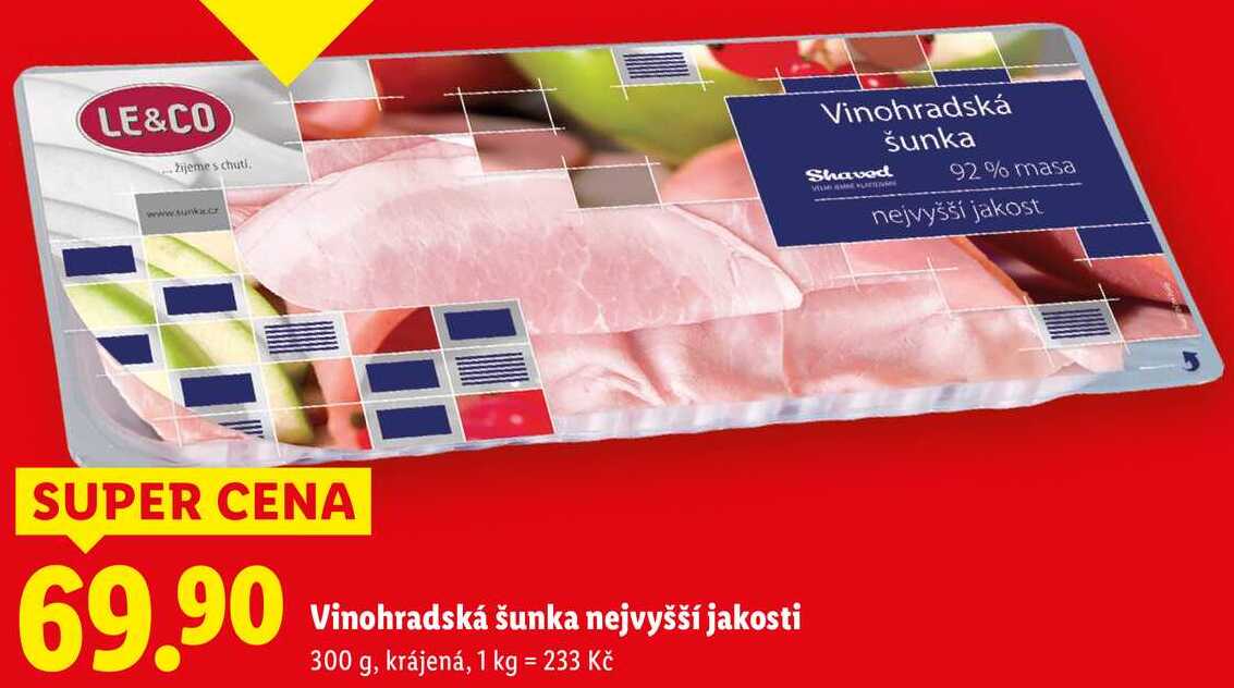 Vinohradská šunka nejvyšší jakosti, 300 g