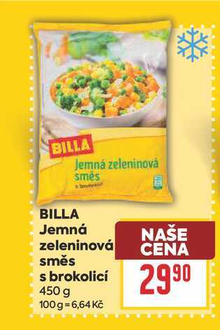 BILLA Jemná zeleninová směs s brokolicí 450 g