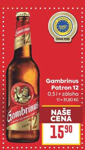 Gambrinus Patron 12 0,5l