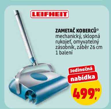 LEIFHEIT ZAMETAČ KOBERCŮ, 1 balení