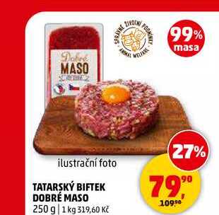 TATARSKÝ BIFTEK DOBRÉ MASO, 250 g 