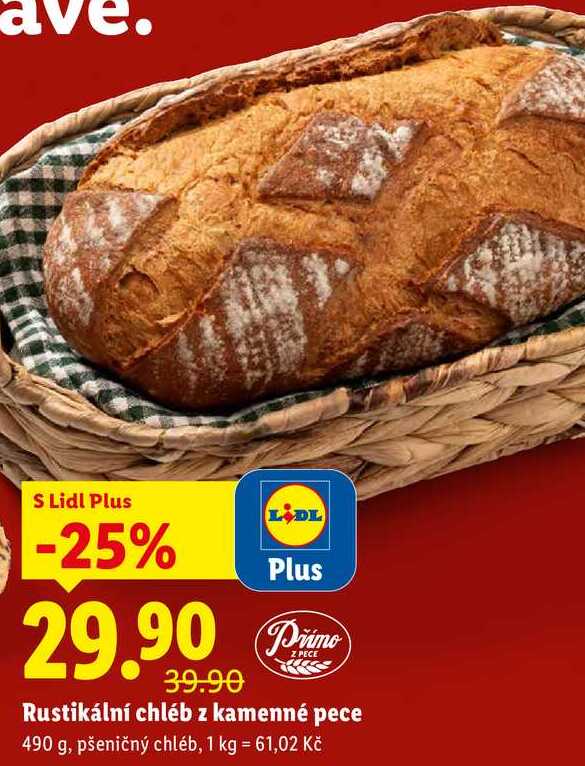 Rustikální chléb z kamenné pece, 490 g