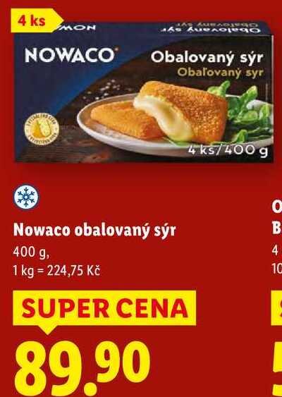 Nowaco obalovaný sýr, 400 g