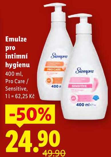Emulze pro intimní hygienu, 400 ml