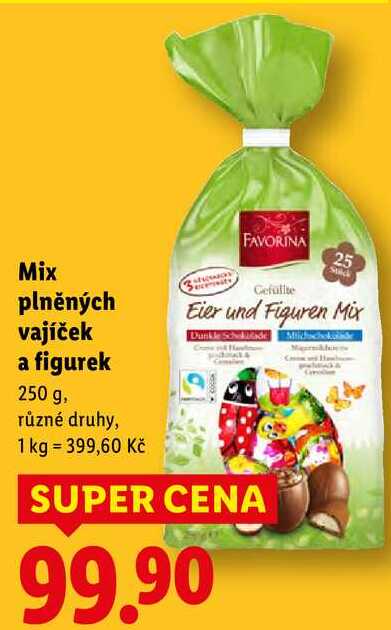 Mix plněných vajíček a figurek, 250 g