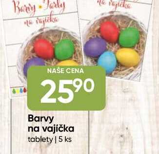 Barvy na vajíčka tablety | 5 ks