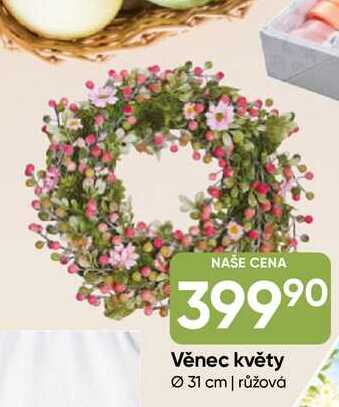 Věnec květy 31 cm