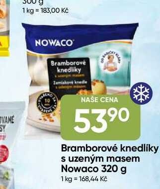 Nowaco bramborové knedlíky s uzeným masem 320 g