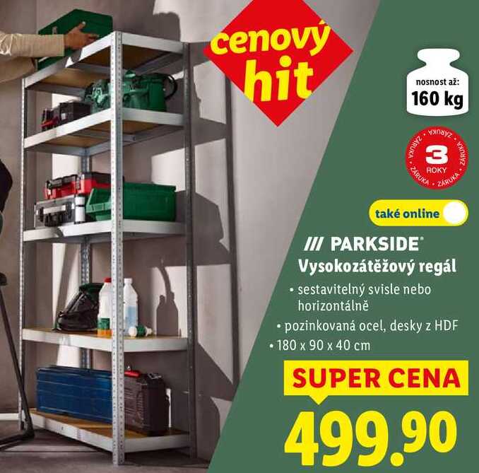 Vysokozátěžový regál 