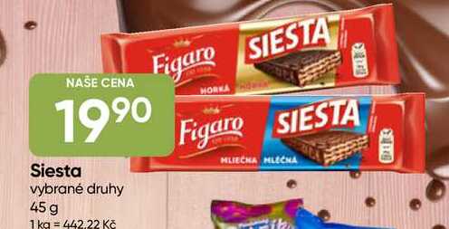 Siesta vybrané druhy 45 g 