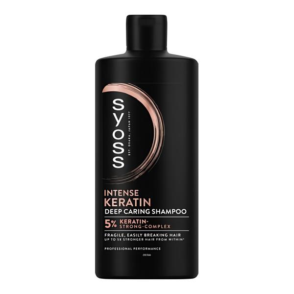 Syoss šampon Intense Keratin pro křehké, snadno se lámající vlasy