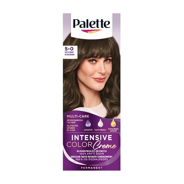 Schwarzkopf Palette Intensive Color Creme permanentní barva na vlasy 5-0 Světle hnědý