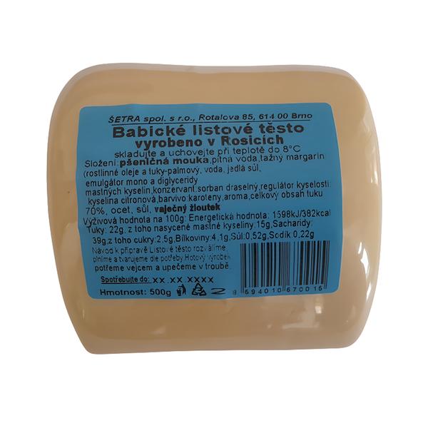 Šetra Babické Listové těsto