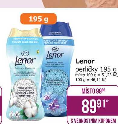 Lenor perličky 195 g
