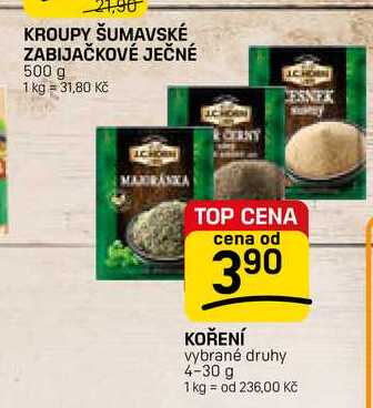 KOŘENÍ vybrané druhy 4-30 g