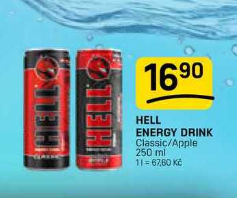 HELL ENERGY DRINK Classic/Apple 250 ml 