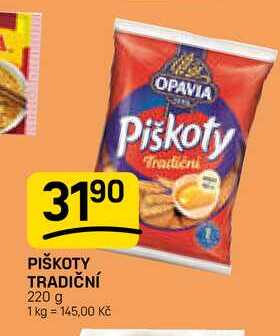 PIŠKOTY TRADIČNÍ 220 g 