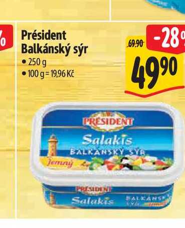 Président Balkánský sýr 250 g