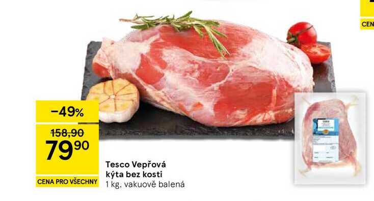 Tesco Vepřová kýta bez kosti, 1 kg