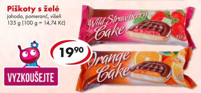 Piškoty s želé, 135 g