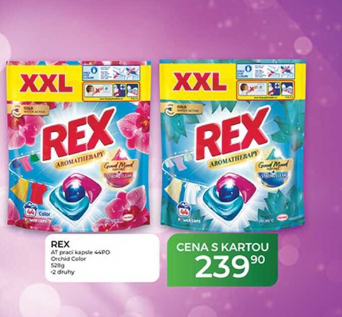REX AT praci kapsle 44PD Orchid Color 528 g