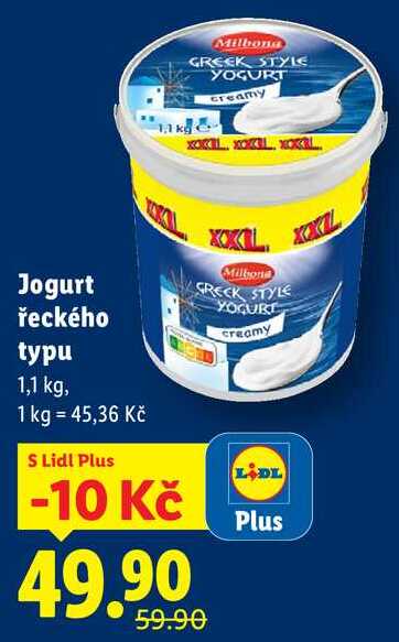 Jogurt řeckého typu, 1,1 kg