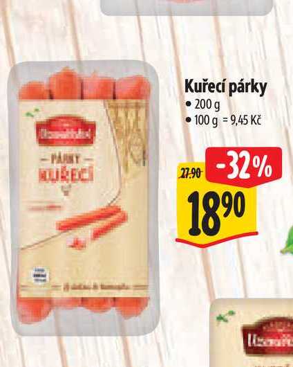 Kuřecí párky 200 g