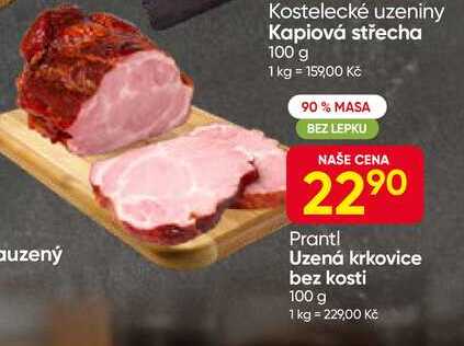 Uzená krkovice bez kosti 100 g