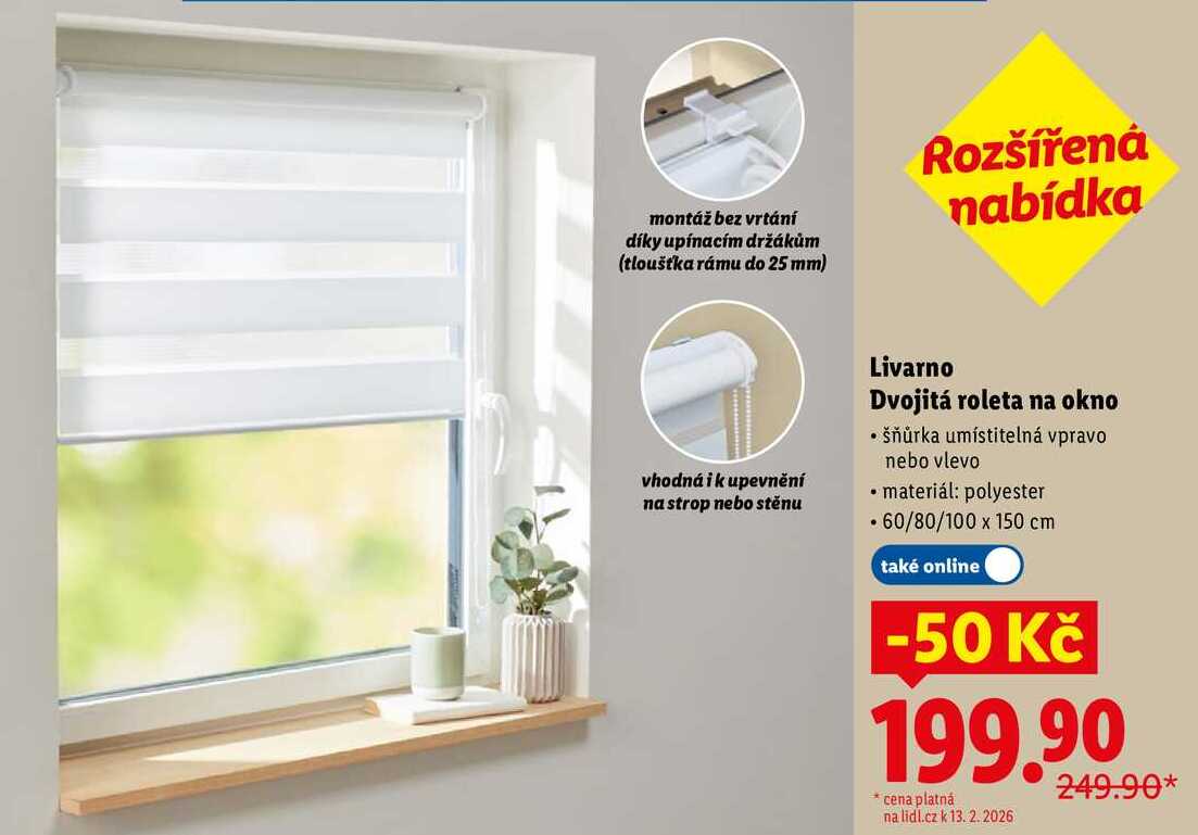 Livarno Dvojitá roleta na okno