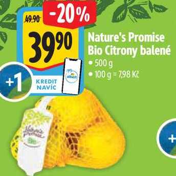 Nature's Promise Bio Citrony balené, 500 g 